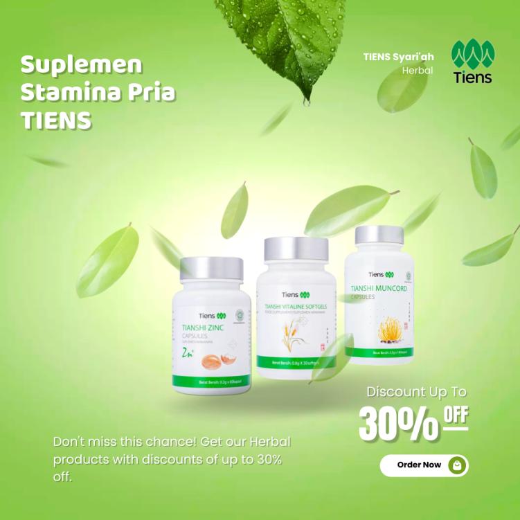 Sehat Bersama Suplemen Stamina Pria Tiens