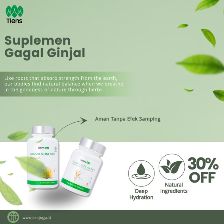 Suplemen untuk Gagal Ginjal dari Tiens: Alternatif Alami untuk Mendukung Kesehatan Ginjal